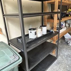 5 SHELF ADJ METAL STORAGE UNIT 48 w X 72 h X 24d