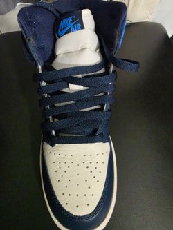 Brand new Jordan 1 Retro high obsidian UNC (GS) size 6y