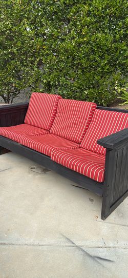Outdoor wood sofa- bench