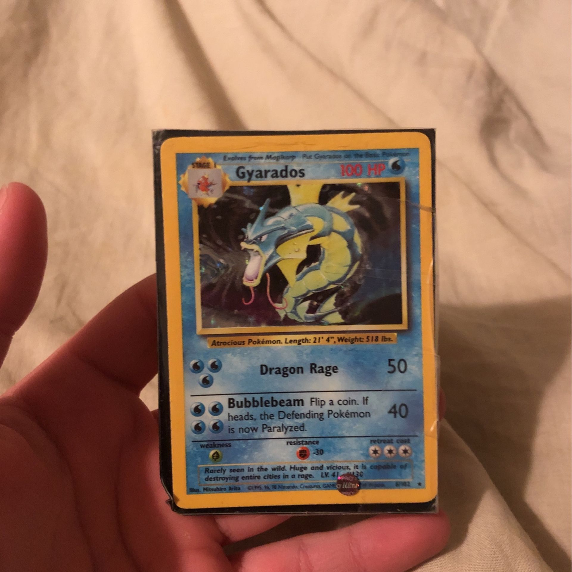 Holographic Gyarados 6/102 (amazing condition)