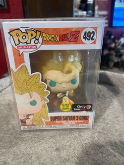 Super Saiyan 3 goku Glow GameStop exclusive