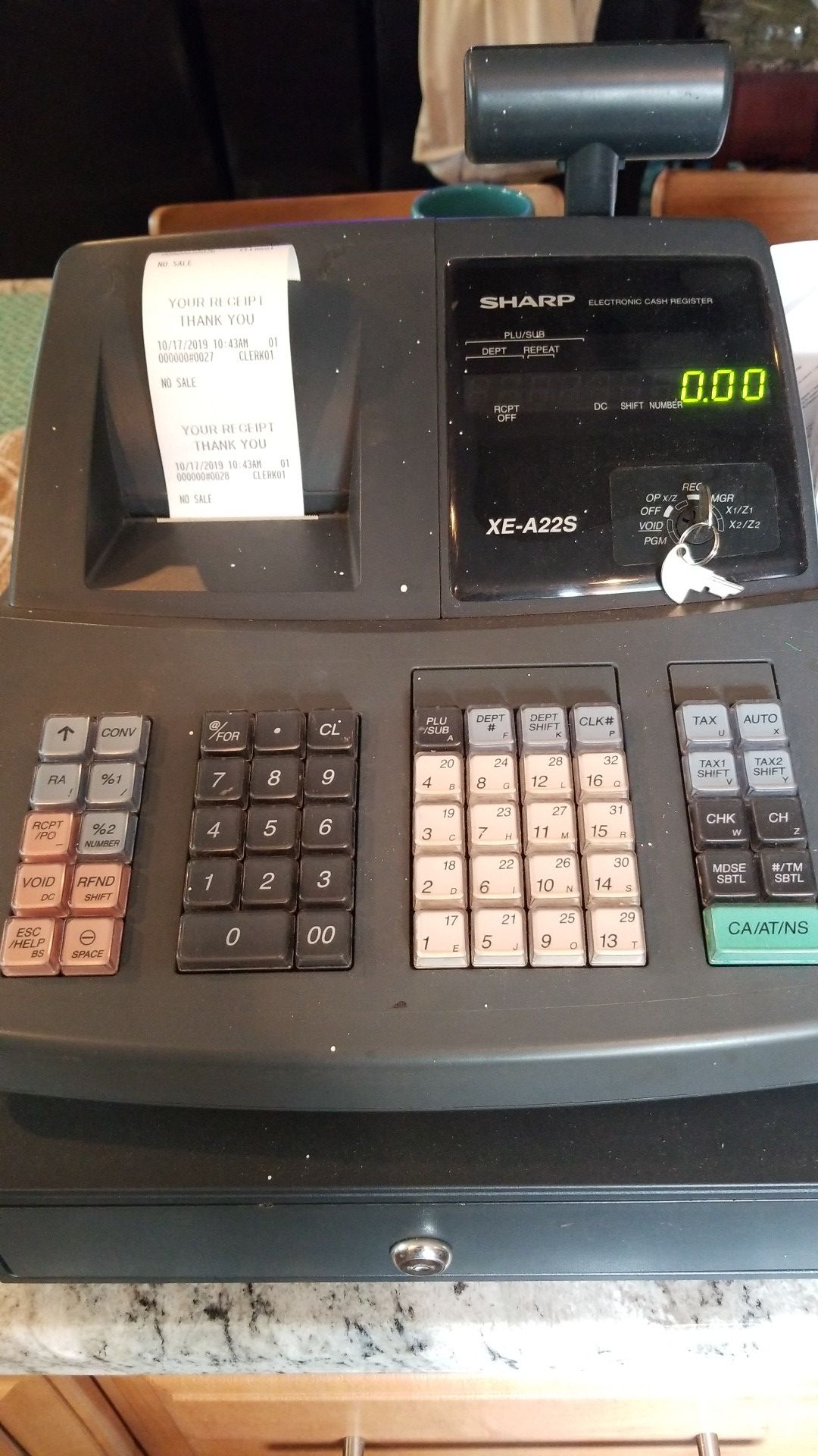 Sharp cash register