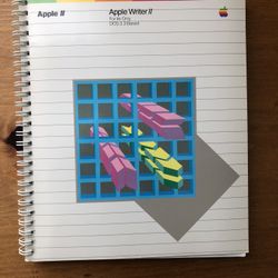 Vintage Manual plus disk: Apple Writer II for IIe only- DOS 3.3 