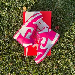 Nike Dunk High Pink Prime Fuschia Used 6.5W 