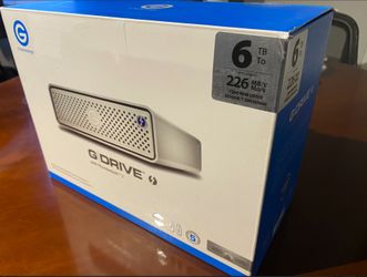 6TB G-Drive Hard drive With thunderbolt 3
