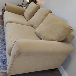 Pastel Lime Green Couch - Great condition 