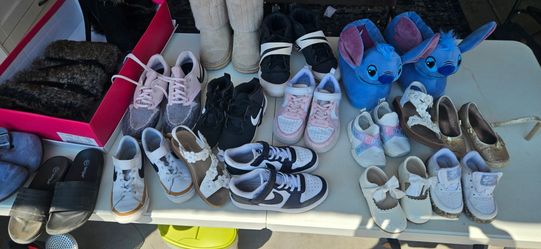 Assorted size kids and women's shoes