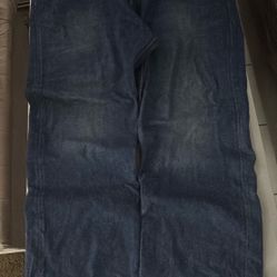 501’s Size Gray 38x30 And The Blue Is 50x32