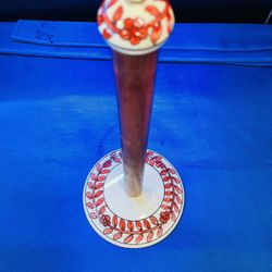 Beautiful Handmade Ceramic And Wood Paper towel Holder From India 