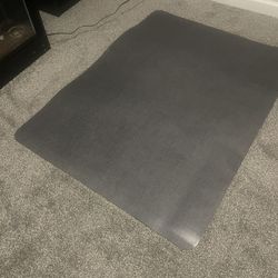Under Desk Chair Mat, Hard Floor, Gray