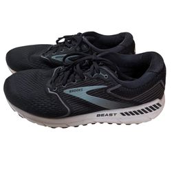 Brooks Beast 20 Men’s Size 12 Extra Wide 4E Black Mesh Running Sneakers