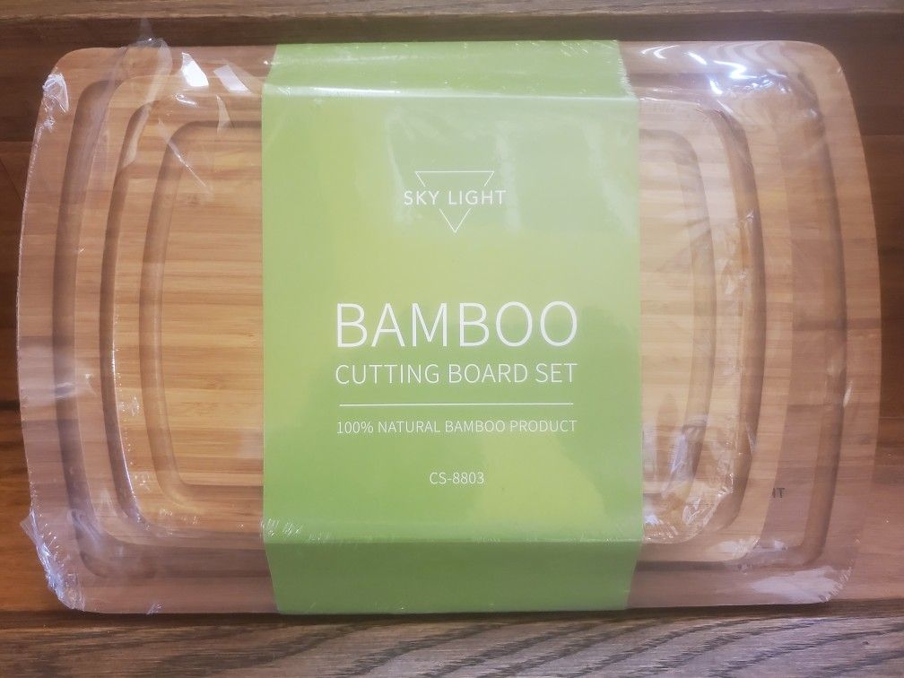 Bamboo Cutting Board Set Non Slip Feet Over Sink Kitchen Gadgets Seller 2024 First Apartment Essentials New Home Must Haves Things Stuff Accessories H