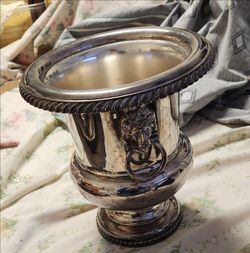 Vintage Silverplate Champagne Holder, Platters,Teapot
