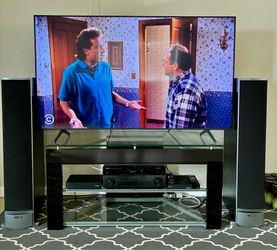 TV stand/entertainment center - holds 65”” tv -receiver and a center speaker -