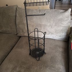 Toilet Paper Holder And Storage 