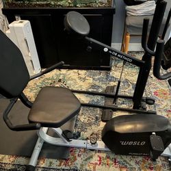 Stationary Bike And Squat Machine