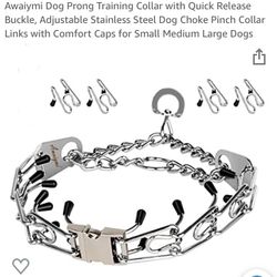 Stainless Steel Dog Choke Pinch Collar Links for Small Medium Large Dogs
