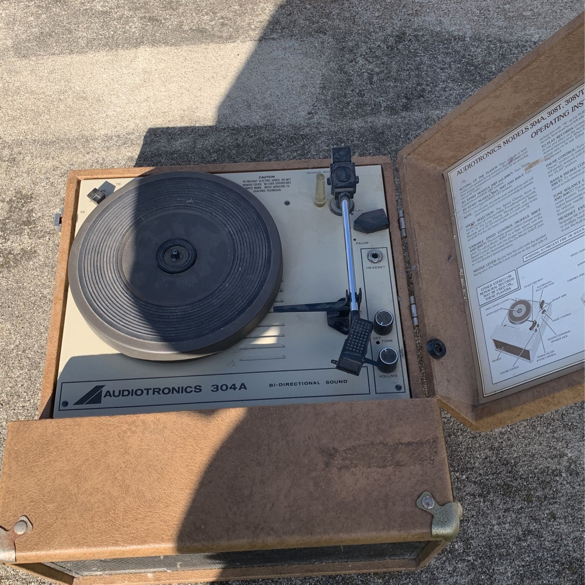 Audiotronics 304A Vintage Record Player
