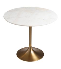 World Market White Marble & Gold Tulip Bistro Table