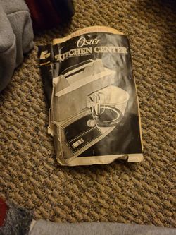 Original Oster kitchen center all parts are here