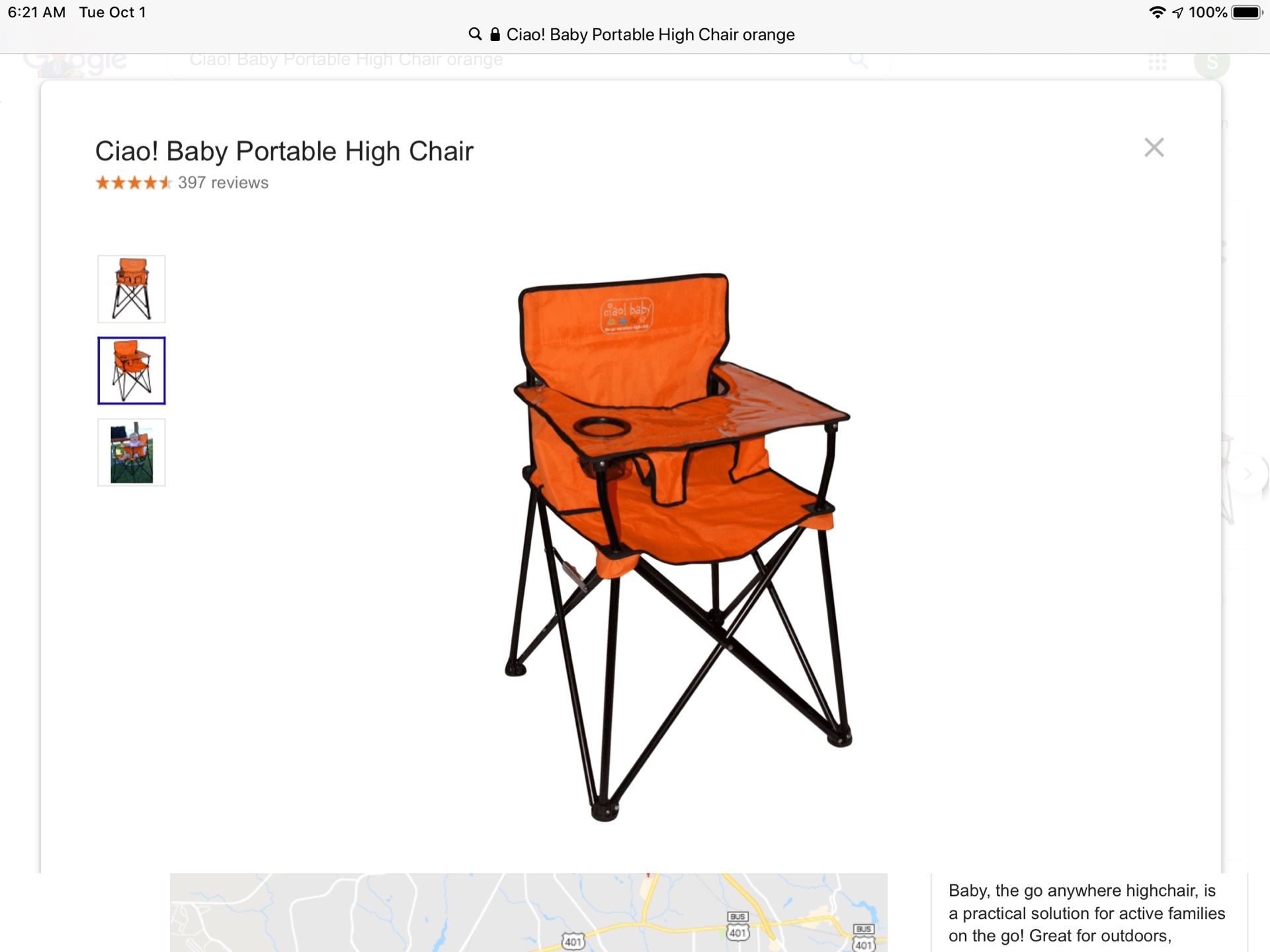 New portable high chair
