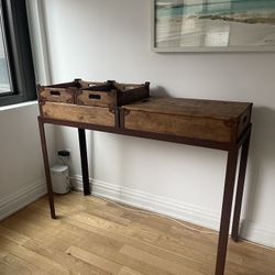 Bar Cart With Movable Trays And Storage 