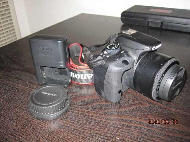 Canon Rebel EOS SL1 DSLR with lens 35mm f2