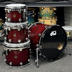 DW Collectors 80s Keller Maple Shell Drum Set - 12/14/16/22 - Lacquer Burst Finish
