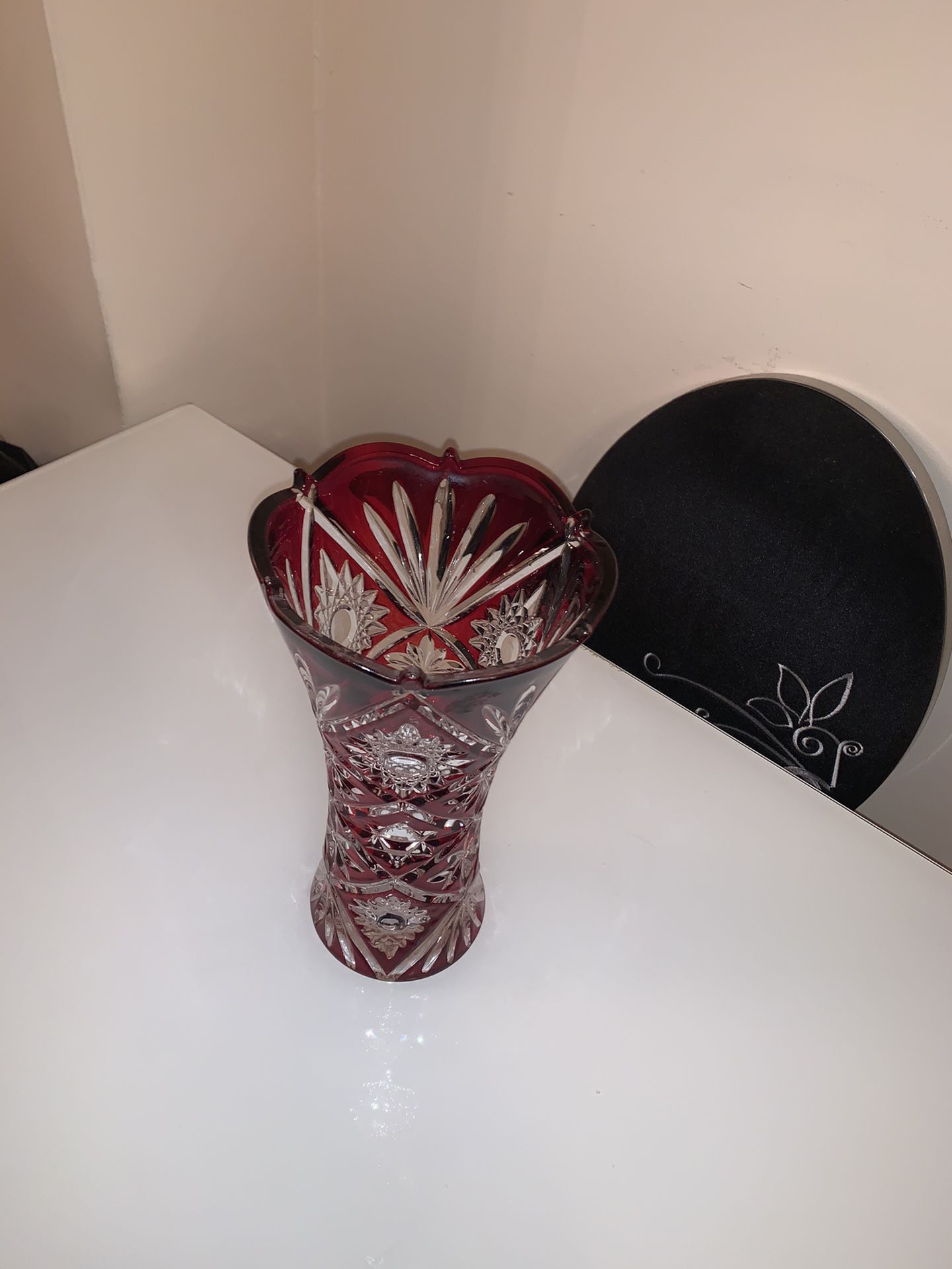 Bohemian Cristal vase