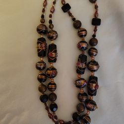 Vintage Wedding Cake Glass Beads
