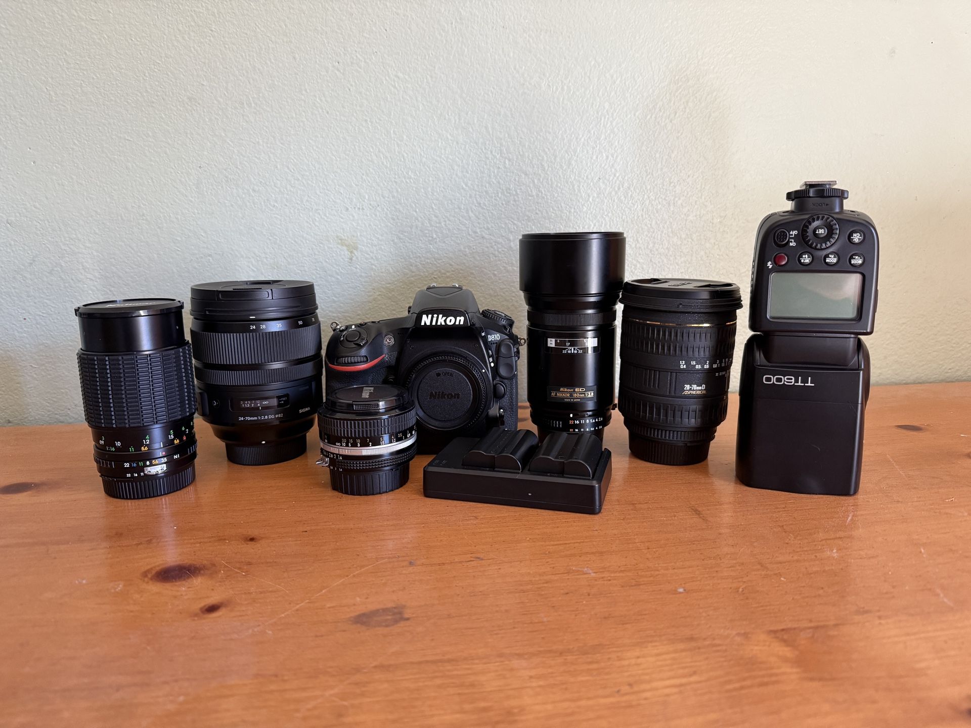 Nikon D810 And Lenses