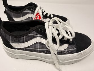 VANS Sentry Wafflecup Old Skool Plaid Black/Grey - Men’s 4 / Women’s 5.5