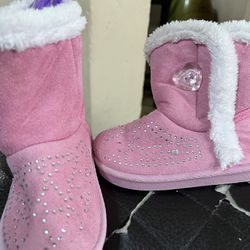 pink winter boots girls