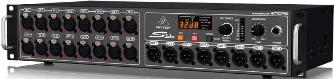 Behringer S16 16-input / 8-output Digital Stage Box (S16d2)
