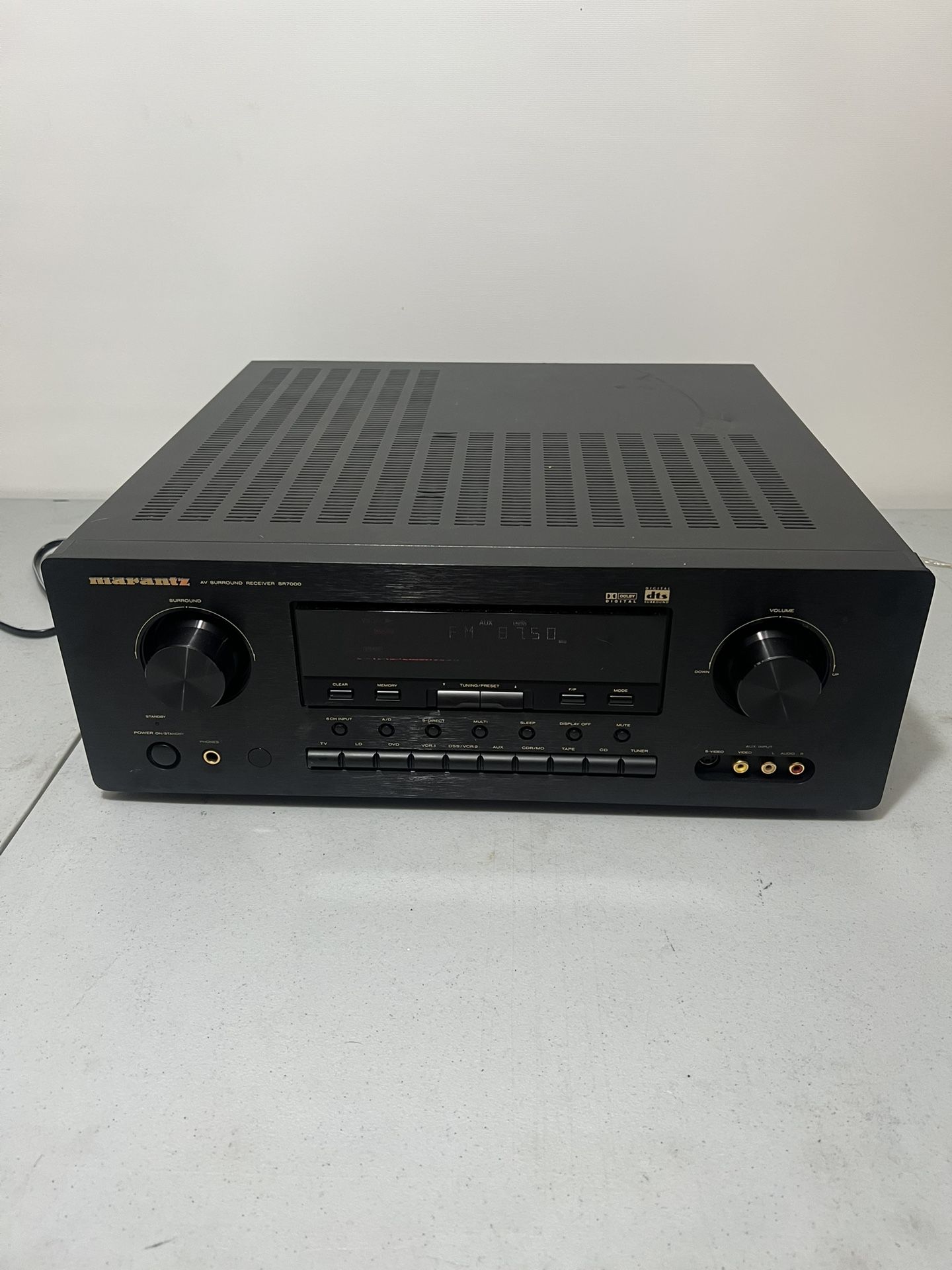Marantz SR7000/U1B Stereo AV Surround Receiver - Tested, No remote W/Extras READ. Used in good condition with minor cosmetic blemishes. There are a co