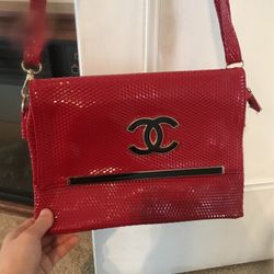 Red Cross Body Purse