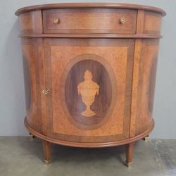 Inlaid Demilune Cabinet by La Mina D’ Arte, Made in Italy