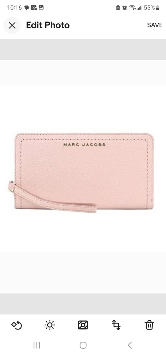 Marc Jacobs Wristlet Wallet Peach Whip
