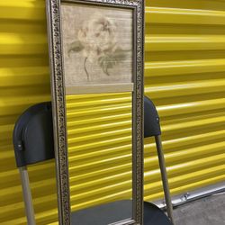 9x26 Framed Art Mirror