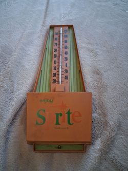 Vintage Sprite Plastic Thermometer.