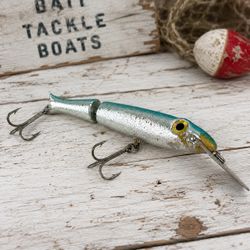 Vintage Large Rebel Jawbreaker Stainless 7.5” Silver Jointed Fishing Lure