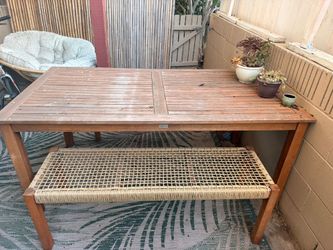 Really Nice Wooden Table and Benches