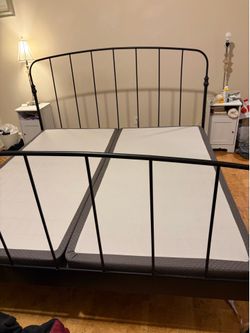 IKEA metal king size bed frame