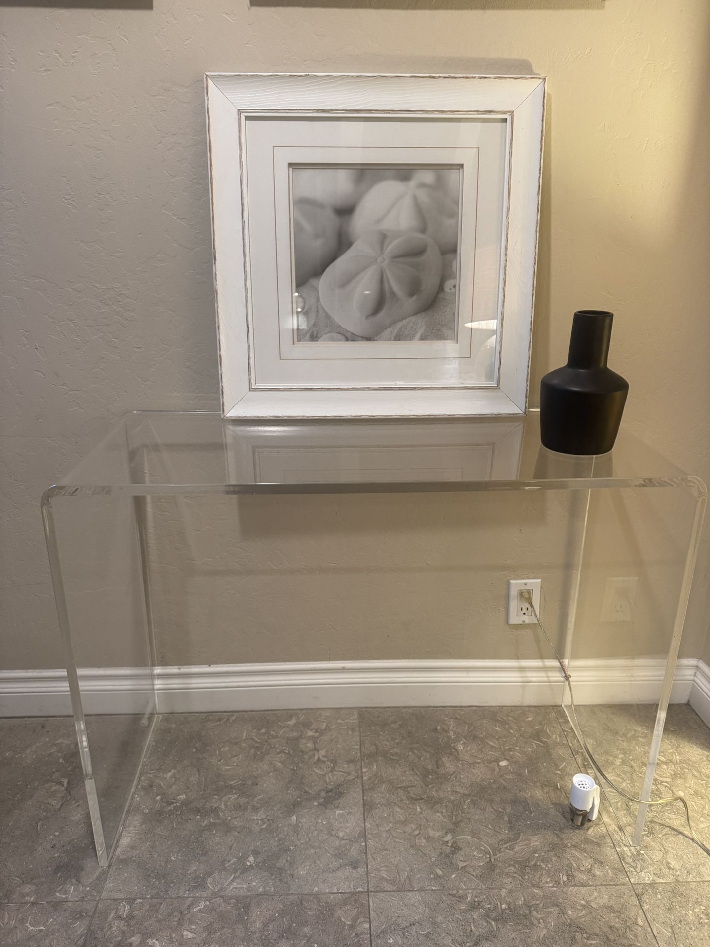 Lucite Entry Table Or Work Desk