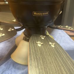 Honeywell Ceiling Fan with Lights 5 Blades Oil Rubbed Bronze