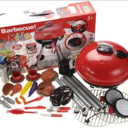 Barbecue BBQ Grill Playset with Food Items and Utensils