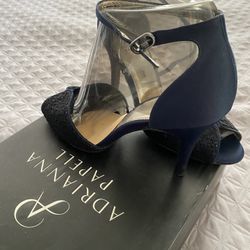 Adriana Papell Navy Blue Size 8 Shoes