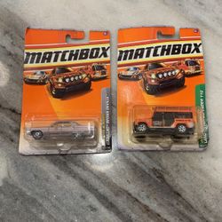 Two Matchbox Cars 2010 