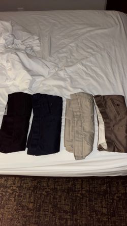 4 pairs of dress pants size 32x34