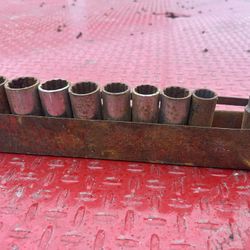 Vintage Snap On 1/2” Dr Socket Set